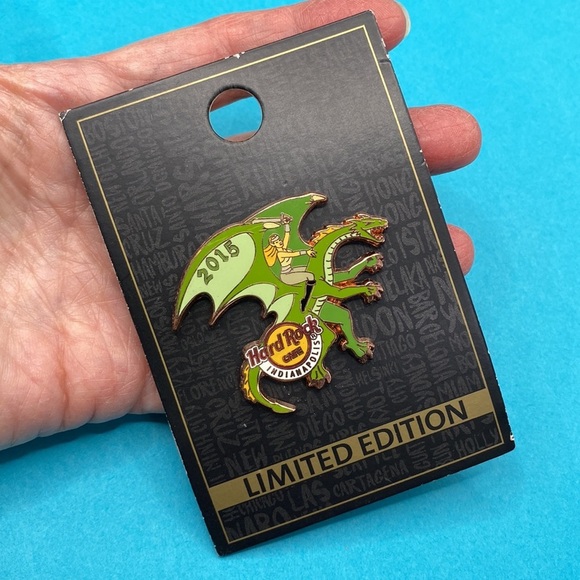 Hard Rock Cafe 2015 Indianapolis Lady Elf onGreenDragon 2015 Pin New on Card